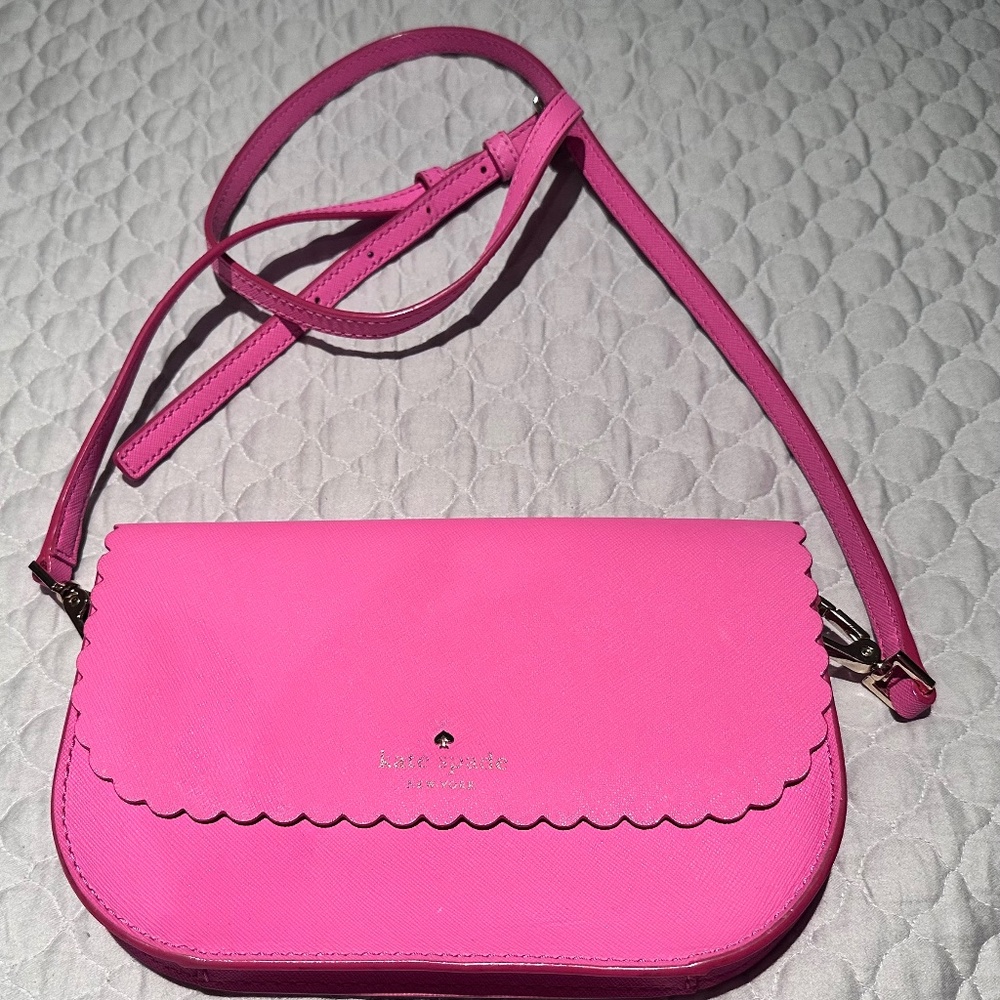 kate spade Hot Pink Scallop Crossbody Bag